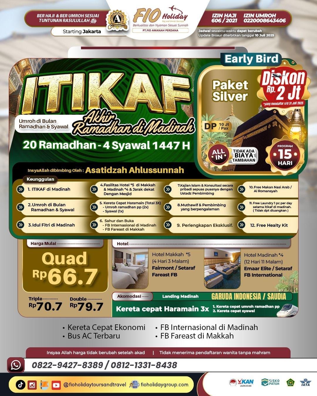 umroh itikaf 20 ramadhan di makkah